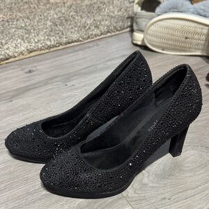 Sparkling Black Women's Heels
